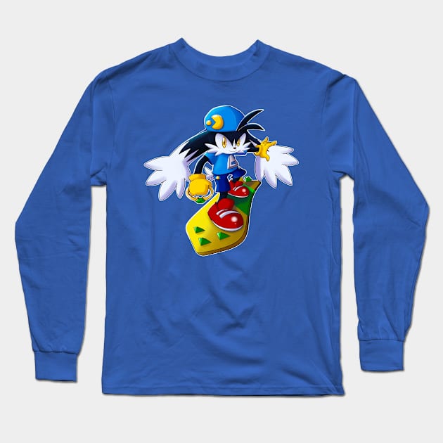 Boarding Klonoa Long Sleeve T-Shirt by Riotai